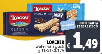 Deco Supermercati LOACKER wafer vari gusti g 118/150/175 offerta