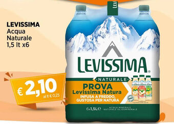 Ipercoop LEVISSIMA Acqua Naturale 1,5 It x6 offerta