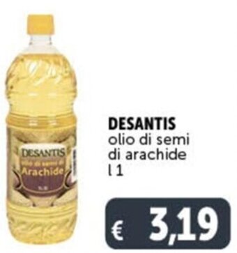 Deco Supermercati DESANTIS olio di semi di arachide l 1 offerta