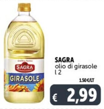 Deco Supermercati SAGRA olio di girasole l 2 offerta