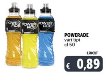 Deco Supermercati POWERADE vari tipi cl 50 offerta