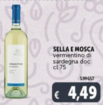 Deco Supermercati SELLA E MOSCA vermentino di sardegna doc cl 75 offerta