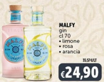 Deco Supermercati MALFY gin cl 70 • limone • rosa • arancia offerta