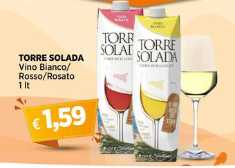 Ipercoop TORRE SOLADA Vino Bianco/ Rosso/Rosato 1 lt offerta