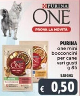 Deco Supermercati PURINA one mini bocconcini per cane vari gusti g 85 offerta
