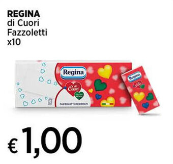 Ipercoop REGINA di Cuori Fazzoletti x10 offerta