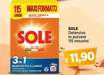 Ipercoop SOLE Detersivo in polvere 115 misurini offerta