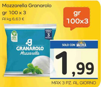 Famila Market Mozzarella Granarolo gr 100 x 3 offerta