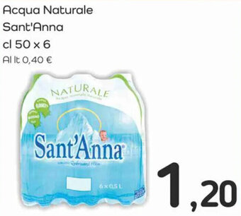 Famila Market Acqua Naturale Sant'Anna cl 50 x 6 offerta