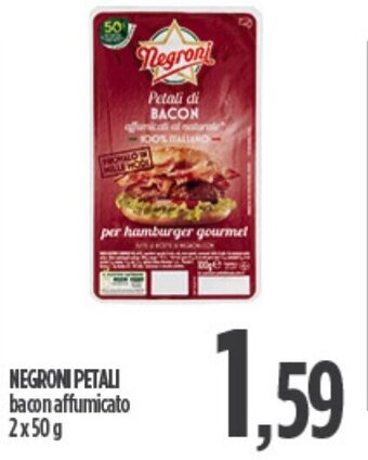 NEGRONI PETALI bacon affumicato 2x50g