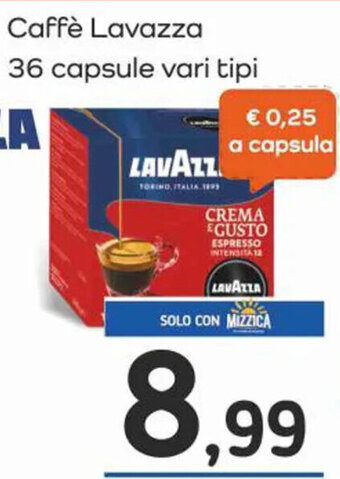 Famila Market Caffè Lavazza 36 capsule vari tipi offerta
