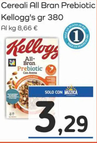 Famila Market Cereali All Bran Prebiotic Kellogg's gr 380 offerta