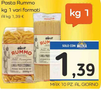Famila Market Pasta Rummo kg 1 vari formati offerta