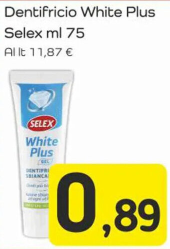 Famila Market Dentifricio White Plus Selex ml 75 offerta