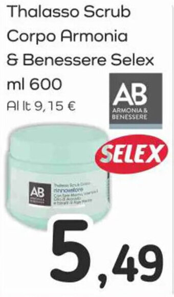 Thalasso Scrub Corpo Armonia & Benessere Selex ml 600