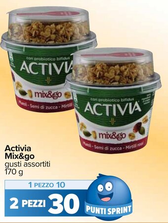 Carrefour Activia Mix&go gusti assortiti 170 g offerta
