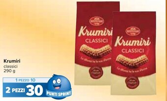 Carrefour Krumiri classici 290 g offerta