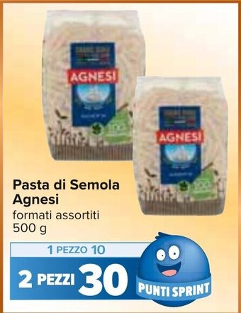 Carrefour Pasta di Semola Agnesi 500 g offerta