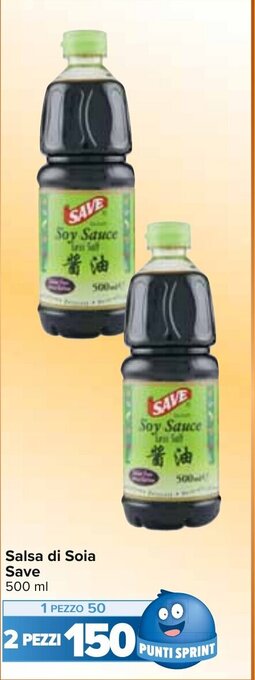 Carrefour Salsa di Soia Save 500 ml offerta