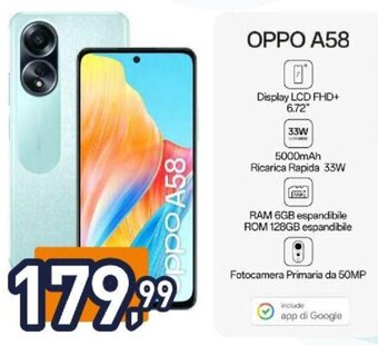 Unieuro OPPO A58 offerta