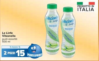 Carrefour Le Linfe Vitasnella gusti assortiti 500 ml offerta