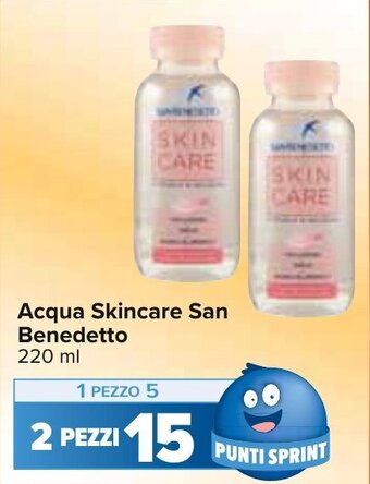Carrefour Acqua Skincare San Benedetto 220 ml offerta