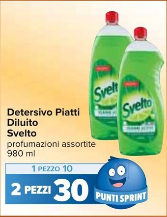 Carrefour Detersivo Piatti Diluito Svelto 980 ml offerta