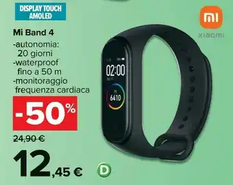 Carrefour Xiaomi Bracciale Fitness offerta
