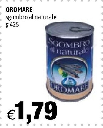 OROMARE sgombro al naturale g 425