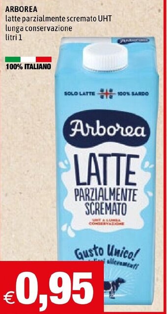 Hurrà ARBOREA latte parzialmente scremato UHT lunga conservazione litri 1 offerta