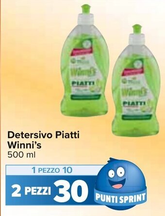 Carrefour Detersivo Piatti Winni's 500 ml offerta