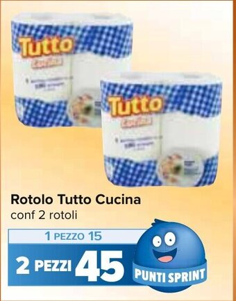 Carrefour Rotolo Tutto Cucina conf 2 rotoli offerta