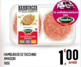 Despar HAMBURGER DI TACCHINO AMADORI 160G offerta
