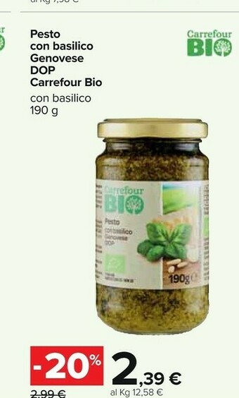 Carrefour Pesto offerta