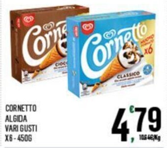 Despar CORNETTO ALGIDA VARI GUSTI X6-450G offerta