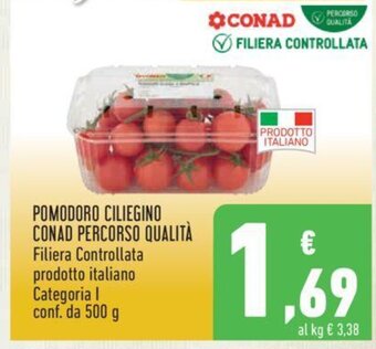 Conad POMODORO CILIEGINO CONAD PERCORSO QUALITÀ 500 g offerta
