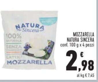 Conad MOZZARELLA NATURA SINCERA conf. 100 g x 4 pezzi offerta