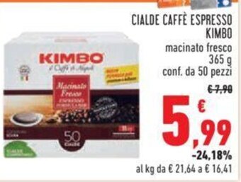 Conad CIALDE CAFFE ESPRESSO KIMBO 365 g offerta