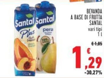 Conad BEVANDA A BASE DI FRUTTA SANTAL vari tipi 1 l offerta
