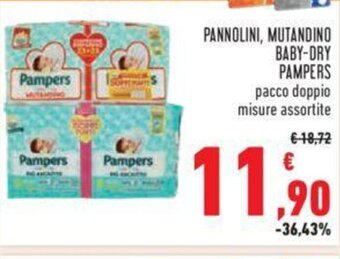 Conad PANNOLINI, MUTANDINO BABY-DRY PAMPERS offerta