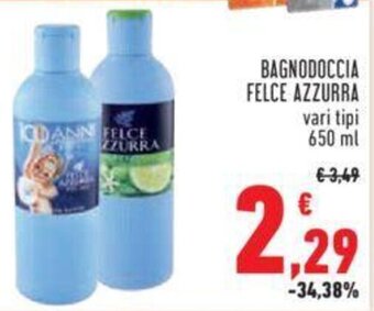 Conad BAGNODOCCIA FELCE AZZURRA vari tipi 650 ml offerta