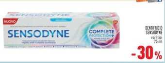 Conad DENTIFRICIO SENSODYNE vari tipi 75 ml offerta