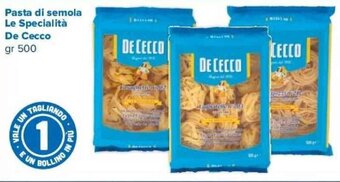 Tigre Pasta di semola Le Specialità De Cecco gr 500 offerta
