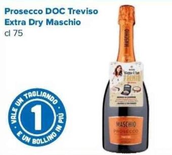 Tigre Prosecco DOC Treviso Extra Dry Maschio cl 75 offerta