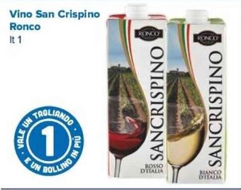Tigre Vino San Crispino Ronco lt 1 offerta