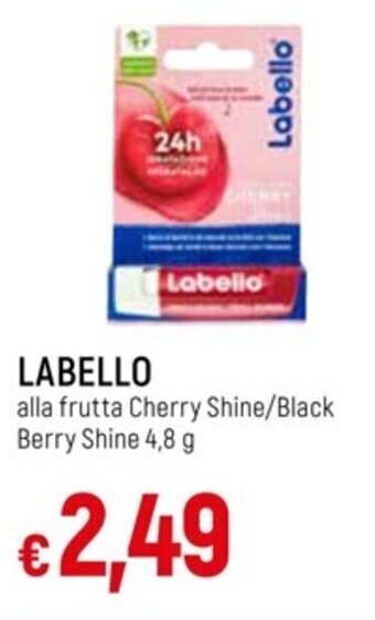 Galassia LABELLO alla frutta Cherry Shine/Black Berry Shine 4,8 g offerta