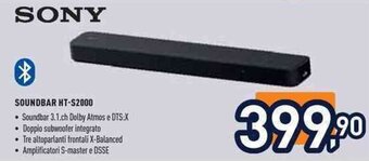 Unieuro SONY SOUNDBAR HT-S2000 offerta
