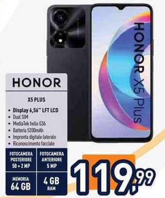 Unieuro HONOR X5 PLUS offerta