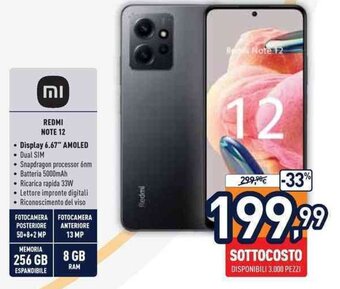 Unieuro REDMI NOTE 12 offerta