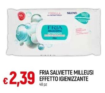 FRIA SALVIETTE MILLEUSI EFFETTO IGIENIZZANTE 48 pz